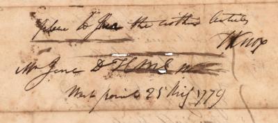 Lot #389 Anthony Wayne and Henry Knox Autograph Endorsements Signed (1777) - Image 4
