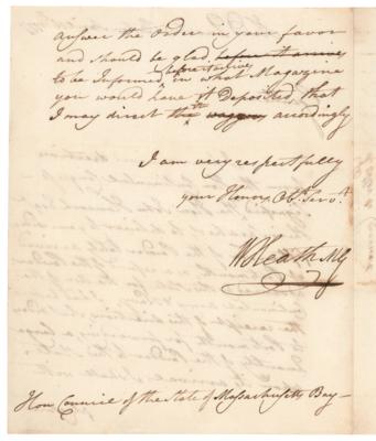 Lot #378 William Heath Autograph Letter Signed - Image 2