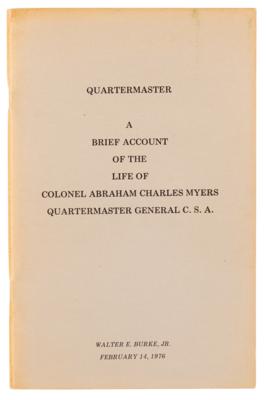 Lot #546 Abraham Myers War-Dated Letter Signed as Quartermaster General - Image 2