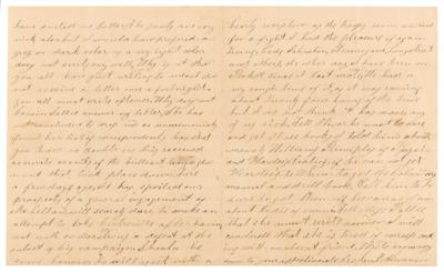 Lot #406 Confederate Soldier's Letter on the Battle of Ball's Bluff - Image 2