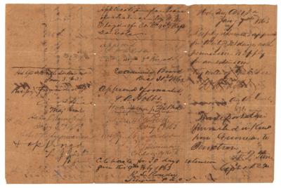 Lot #415 Thomas J. 'Stonewall' Jackson and Ambrose P. Hill Autograph Endorsements Signed (1863), Approving a Medical Furlough - Image 1