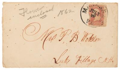 Lot #400 Union Soldier's Letter with Battlefield Flower from the First Battle of Bull Run - Image 5