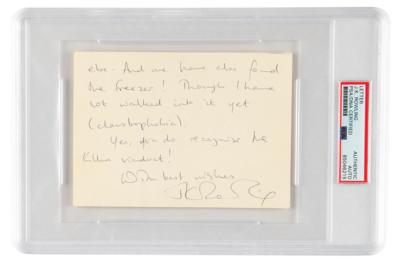 Lot #700 J. K. Rowling Autograph Letter Signed - Image 1