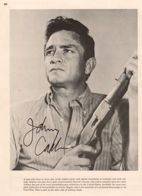 Lot #837 Johnny Cash Signed Photograph - Image 1