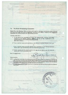 Lot #742 Beatles: George Harrison Twice-Signed Document - Image 2