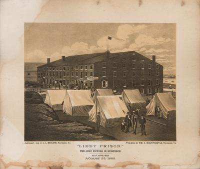 Lot #531 Libby Prison Lithograph by J. L. Barlow (1882) - Image 1