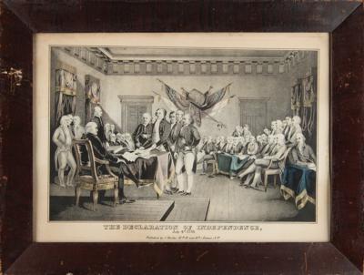 Lot #283 Declaration of Independence Lithograph by James S. Baillie (c. 1846) - Image 2