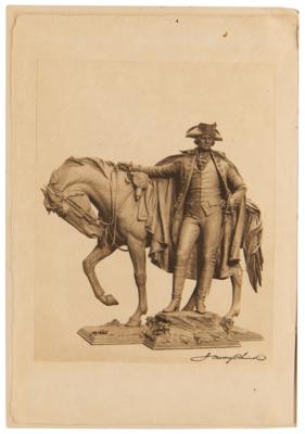 Lot #156 George Washington: Program for the Dedication of Newark Equestrian Statue (1912) - Image 2