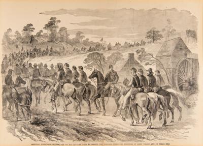 Lot #521 Hugh Judson Kilpatrick Engraving: 'Setting Out on His Cavalry Raid' - Image 1