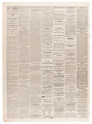 Lot #451 Battle of Gettysburg: Cincinnati Daily Gazette from July 3, 1863 - Image 3