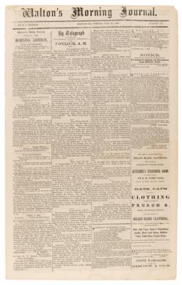 Lot #479 Civil War: Walton's Morning Journal from