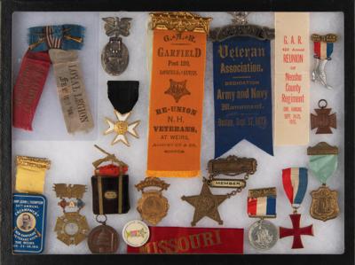 Lot #498 Grand Army of the Republic Badge and Pin Collection - Image 1