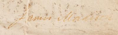 Lot #116 James Madison Document Signed as President - Image 3