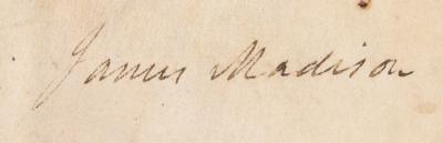 Lot #115 James Madison Document Signed as President - Image 3
