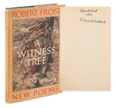 Lot #714 Robert Frost Signed Book - A Witness Tree - Image 1