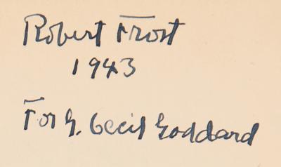 Lot #714 Robert Frost Signed Book - A Witness Tree - Image 2