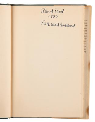 Lot #714 Robert Frost Signed Book - A Witness Tree - Image 4