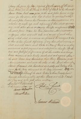 Lot #172 Constitution of the United States Complete Set of Signers (40) with Founding Fathers George Washington, Benjamin Franklin, Alexander Hamilton, and James Madison - Image 96
