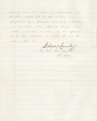 Lot #468 Edward Canby Letter Signed - Image 2