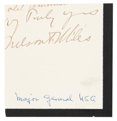 Lot #544 Nelson A. Miles Signature - Image 1