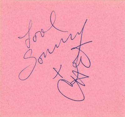 Lot #917 Sonny and Cher Signatures