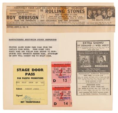 Lot #758 Rolling Stones and Roy Orbison Signatures - Obtained During Their 1965 Australian Tour - Image 6