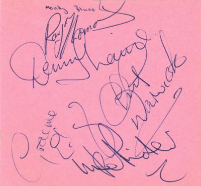 Lot #880 Moody Blues Signatures