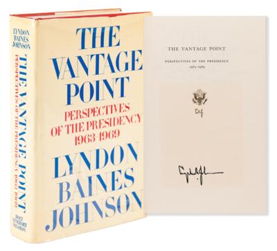 Lot #102 Lyndon B. Johnson Signed Book - The Vantage Point - Image 1