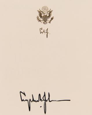 Lot #102 Lyndon B. Johnson Signed Book - The Vantage Point - Image 2
