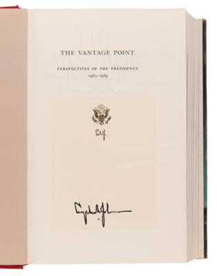 Lot #102 Lyndon B. Johnson Signed Book - The Vantage Point - Image 4