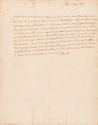 Lot #381 Marquis de Lafayette Autograph Letter Signed - Image 2
