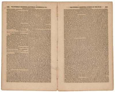 Lot #532 War of 1812: The Weekly Register (October 23, 1813) - Image 3