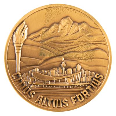 Lot #3144 Calgary 1988 Winter Olympics Bronze Participation Medal - From the Collection of IOC Member James Worrall - Image 2