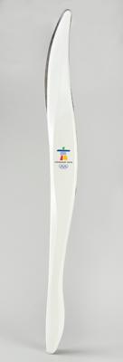 Lot #3032 Vancouver 2010 Winter Olympics Torch - From the Collection of IOC Member James Worrall - Image 1