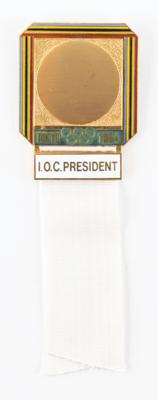 Lot #3195 Tokyo 1964 Summer Olympics IOC President Badge - Attributed to Avery Brundage - Image 1