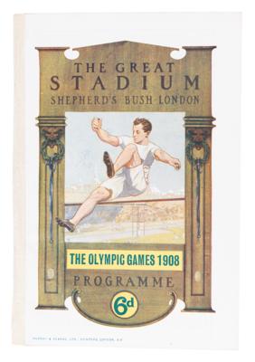 Lot #3251 London 1908 Olympics Program