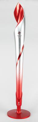Lot #3039 Beijing 2022 Winter Olympics Torch and Display Base - Image 1
