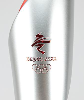 Lot #3039 Beijing 2022 Winter Olympics Torch and Display Base - Image 4
