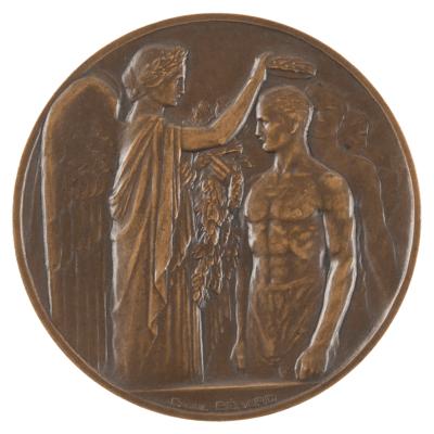 Lot #3124 Paris 1924 Summer Olympics Bronze Participation Medal - Image 1