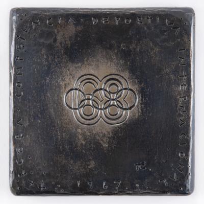 Lot #3352 Mexico City 1968 Summer Olympics Souvenir Medal - Third International Sports Competition (1967) - Image 1