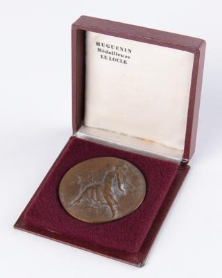 Lot #3128 St. Moritz 1948 Winter Olympics Bronze Participation Medal - Image 3