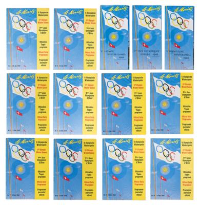 Lot #3255 St. Moritz 1948 Winter Olympics (11) Programs and (3) Brochures - Image 1