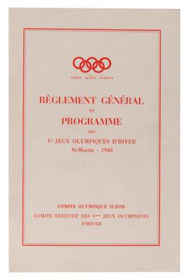 Lot #3255 St. Moritz 1948 Winter Olympics (11) Programs and (3) Brochures - Image 2