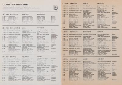 Lot #3256 Innsbruck 1964 Winter Olympics (11) Daily Programs - Image 3