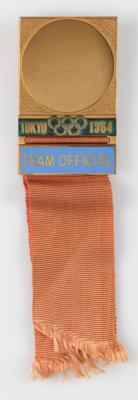 Lot #3198 Tokyo 1964 Summer Olympics Team Official Badge for Shooting - Image 1