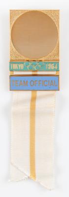 Lot #3199 Tokyo 1964 Summer Olympics Team Official's Badge - Image 1