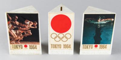 Lot #3350 Tokyo 1964 Summer Olympics (3) Coin Banks - Image 1