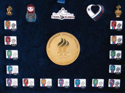 Lot #3232 PyeongChang 2018 Winter Olympics Pin Set -Issued for the Russian Olympic Team - Image 2