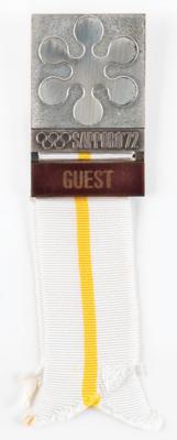 Lot #3206 Sapporo 1972 Winter Olympics Guest Badge - Image 1