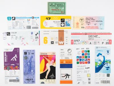 Lot #3267 Winter Olympics (1932-2018) Event Tickets Lot of (12) - Image 1